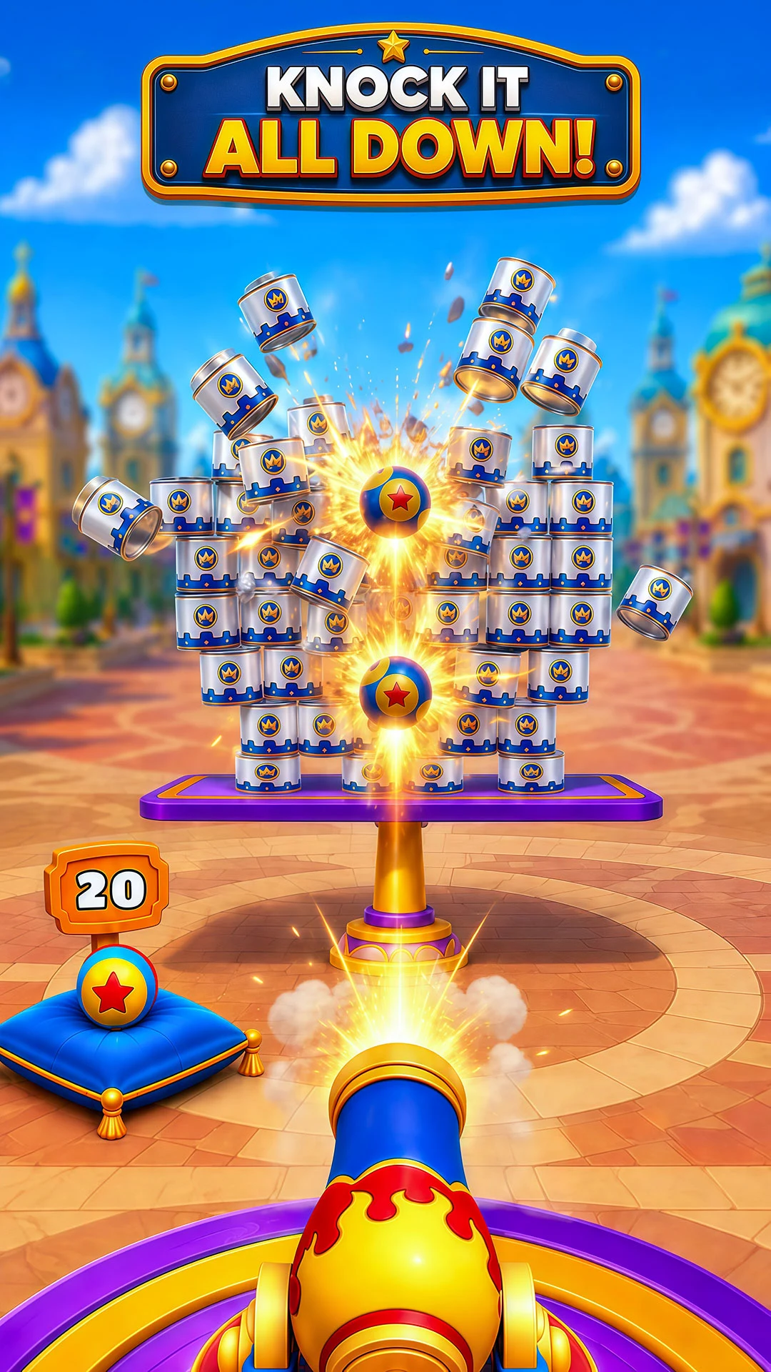 Cannon Crush: Knockdown Fest screenshot